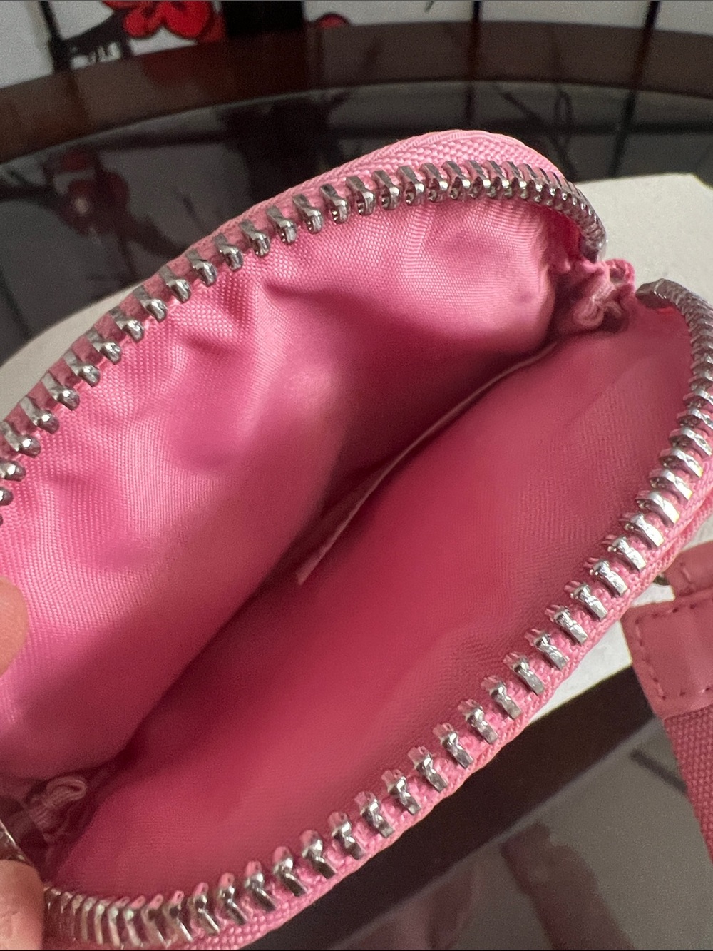 lululemon athletica Pink Detachable Card & Key Pouch with wide strap 7” drop - Picture 6 of 6